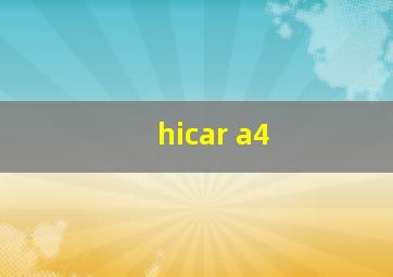 hicar a4